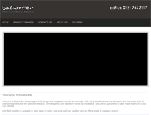 Tablet Screenshot of bluewaterbathrooms.com